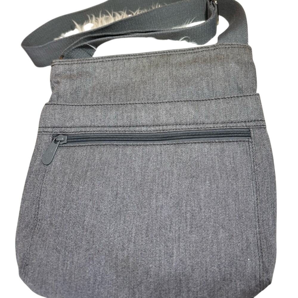 Thirty‑One Crossbody Style Bag Gray Adjustable Strap Organizer Purse
